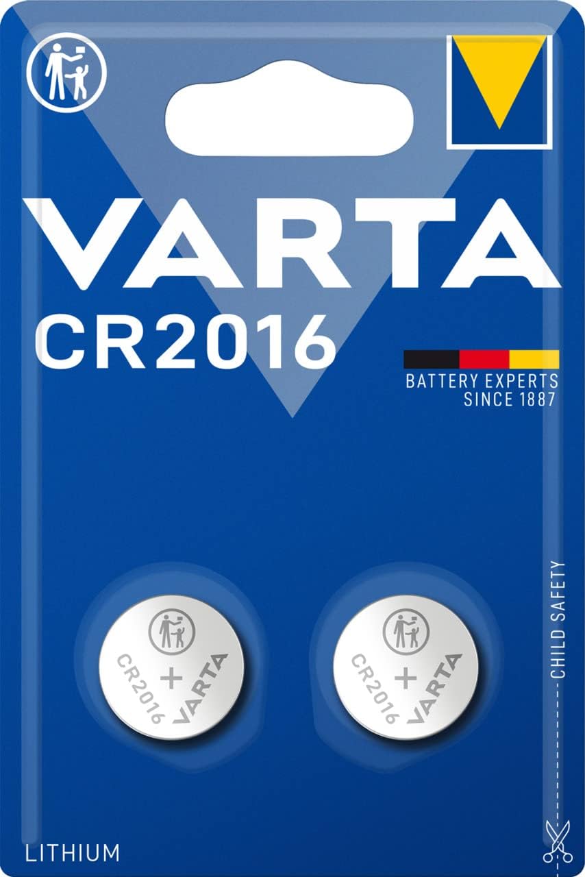 VARTA Batterien Knopfzelle CR2016 Lithium Coin 3V für elektronische Kleingeräte Autoschlüssel Fernbedienungen Waagen