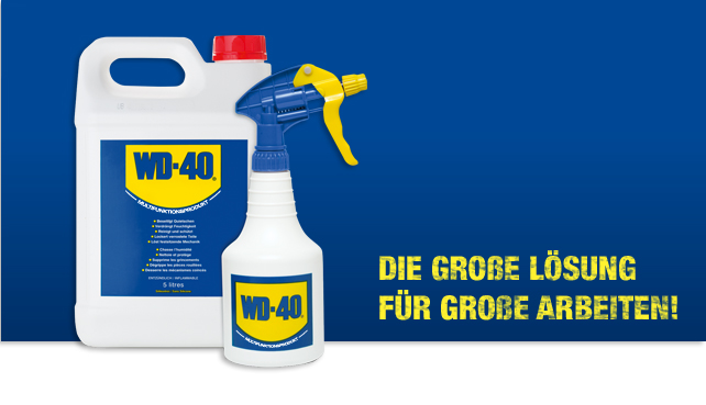 WD-40 Großgebinde 5 Liter + Zerstäuberflasche