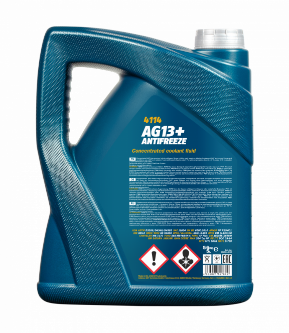 Mannol 4114 Kühlerfrostschutz Antifreeze AG13+ Advanced Konzentrat 5 Liter
