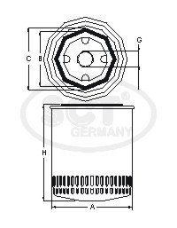 Ölfilter SCT Germany SM 139