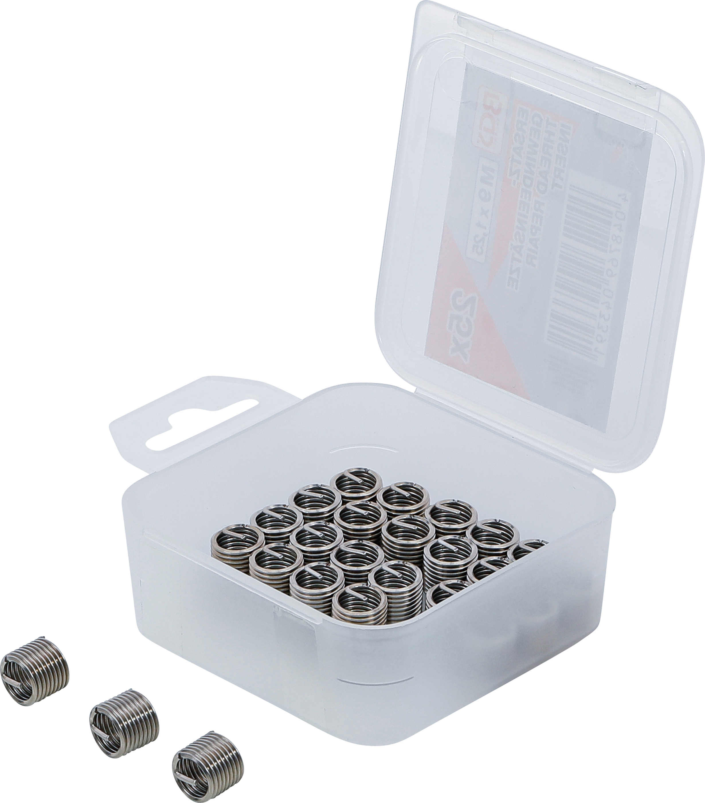 BGS Ersatz-Gewindeeinsätze | M9 x 1,25 | 25-tlg. BGS Ersatz-Gewindeeinsätze | M9 x 1,25 | 25-tlg.