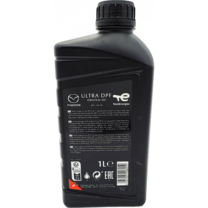 5W-30 Original Mazda Ultra DPF Motoröl 1 Liter