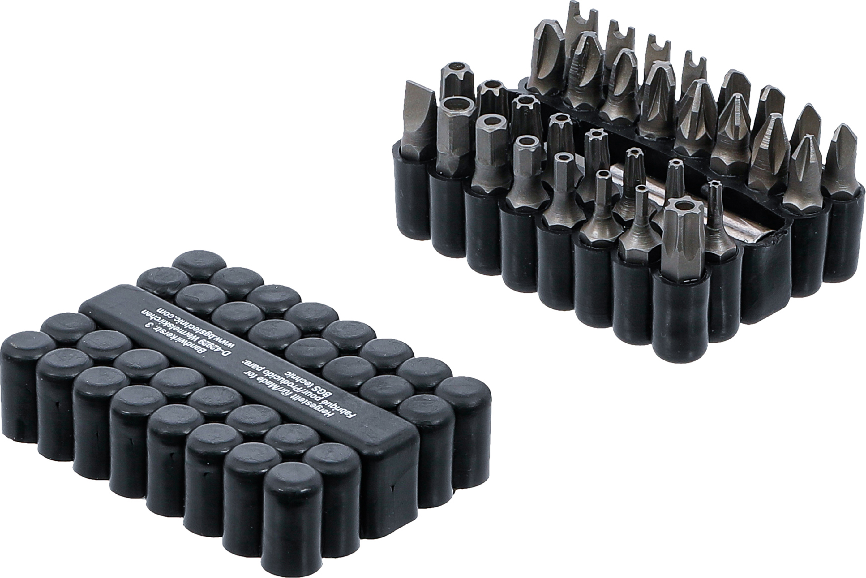 BGS Bit-Satz | kurz | Antrieb Außensechskant 6,3 mm (1/4") | verschiedene Profile | 33-tlg.