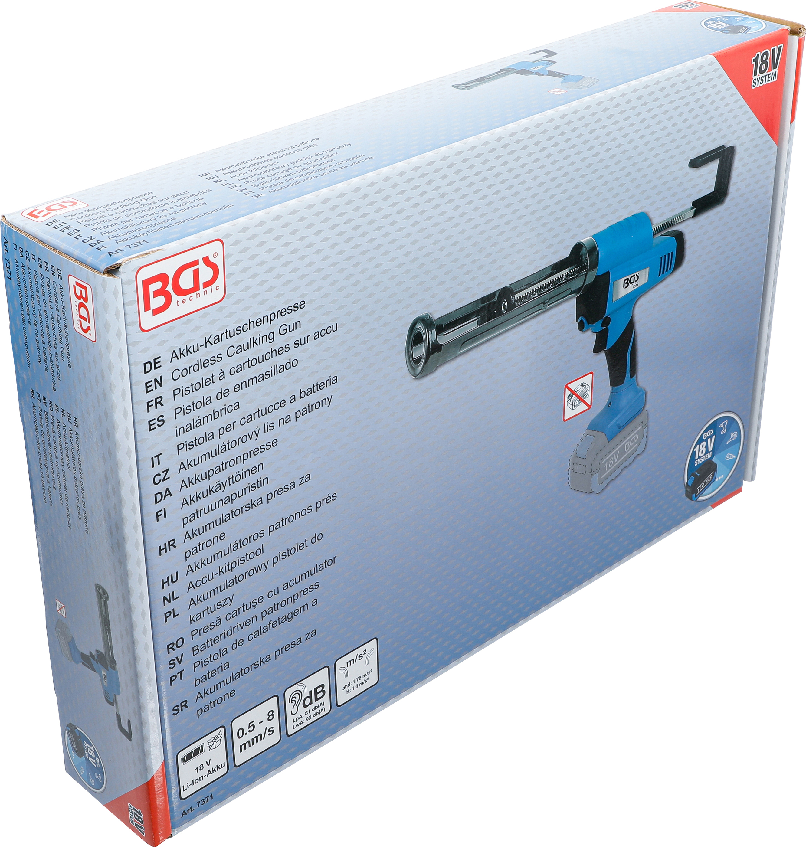BGS Akku-Kartuschenpresse | 18 V | ohne Akku BGS Akku-Kartuschenpresse | 18 V | ohne Akku