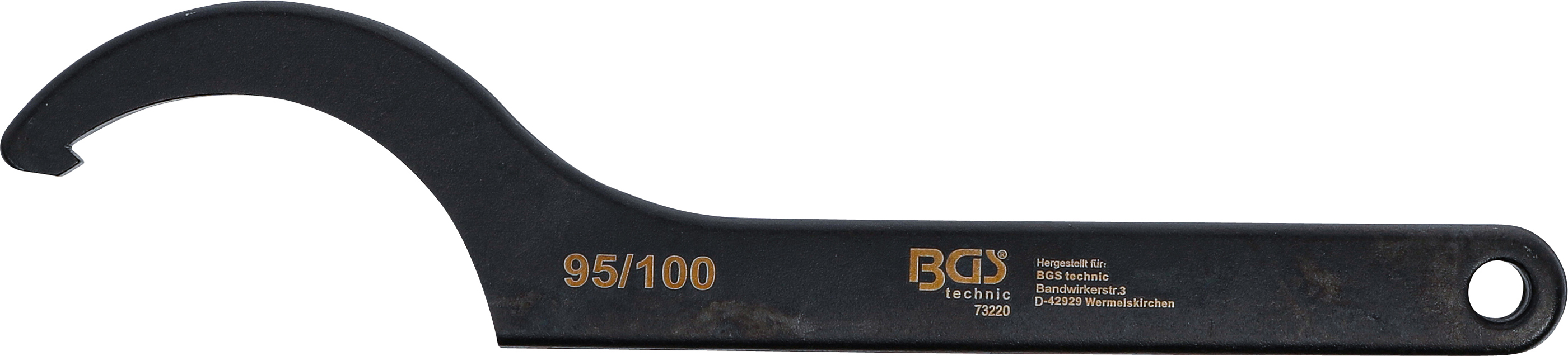 BGS Hakenschlüssel mit Nase | 95 - 100 mm