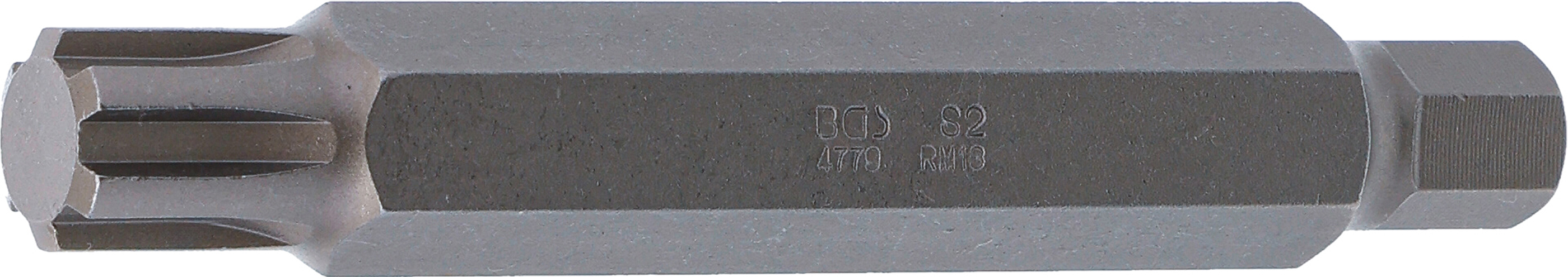 BGS Bit | Länge 100 mm | Antrieb Außensechskant 10 mm (3/8") | Keil-Profil (für RIBE) M13