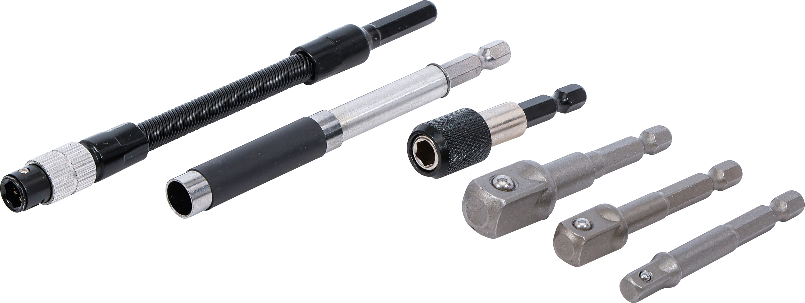 BGS Adapter- und Verlängerungs-Set | für Bohrmaschinen | 6-tlg.