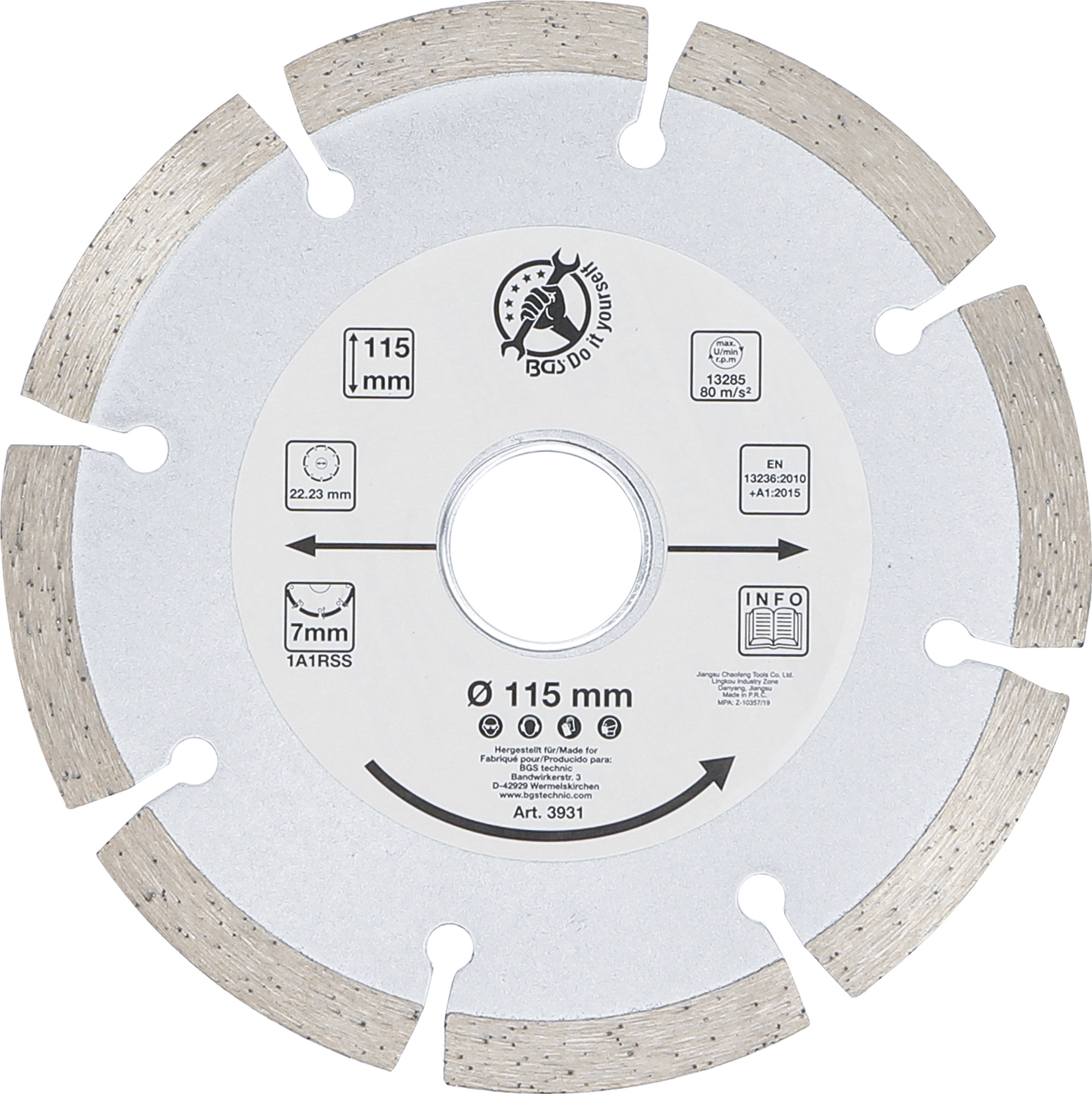 BGS Segment-Trennscheibe | Ø 115 mm