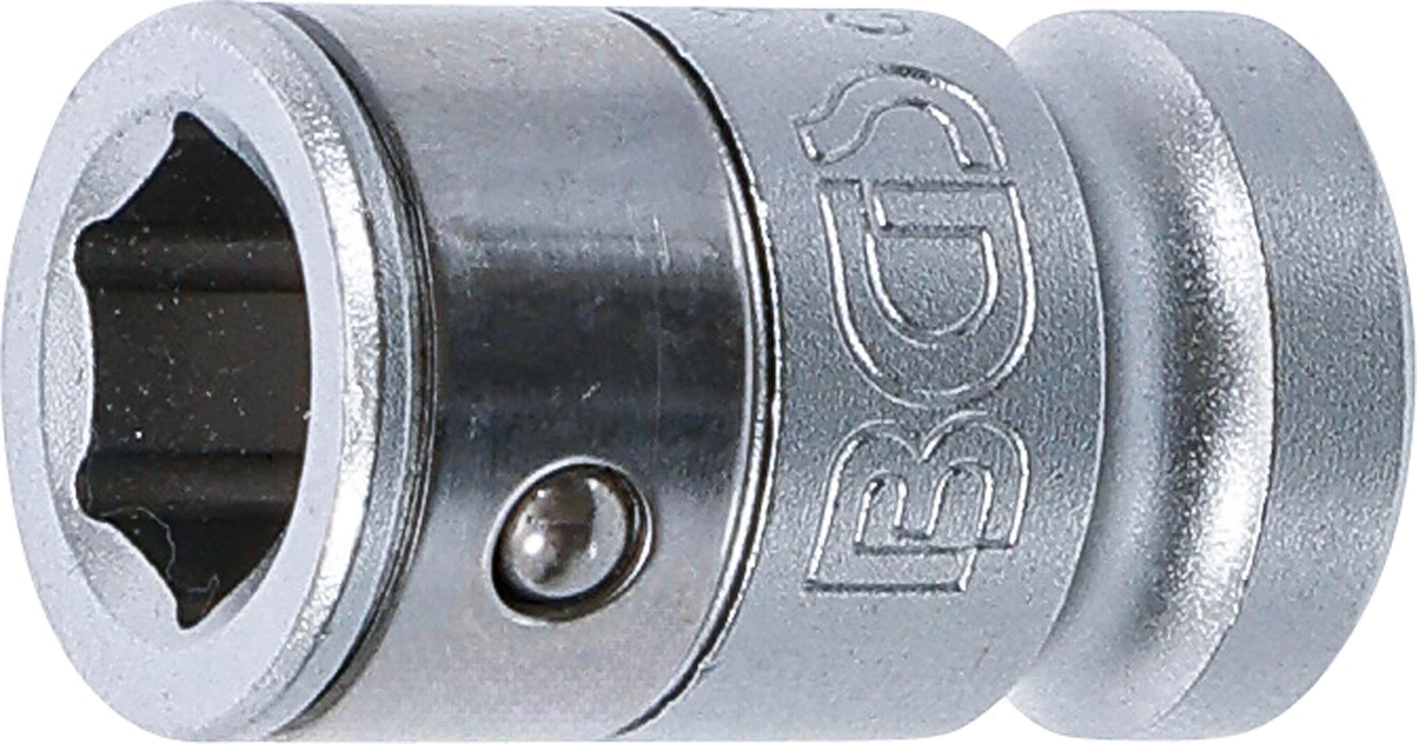 BGS Bit-Adapter mit Haltekugel | Innenvierkant 10 mm (3/8") | Innensechskant 10 mm (3/8")