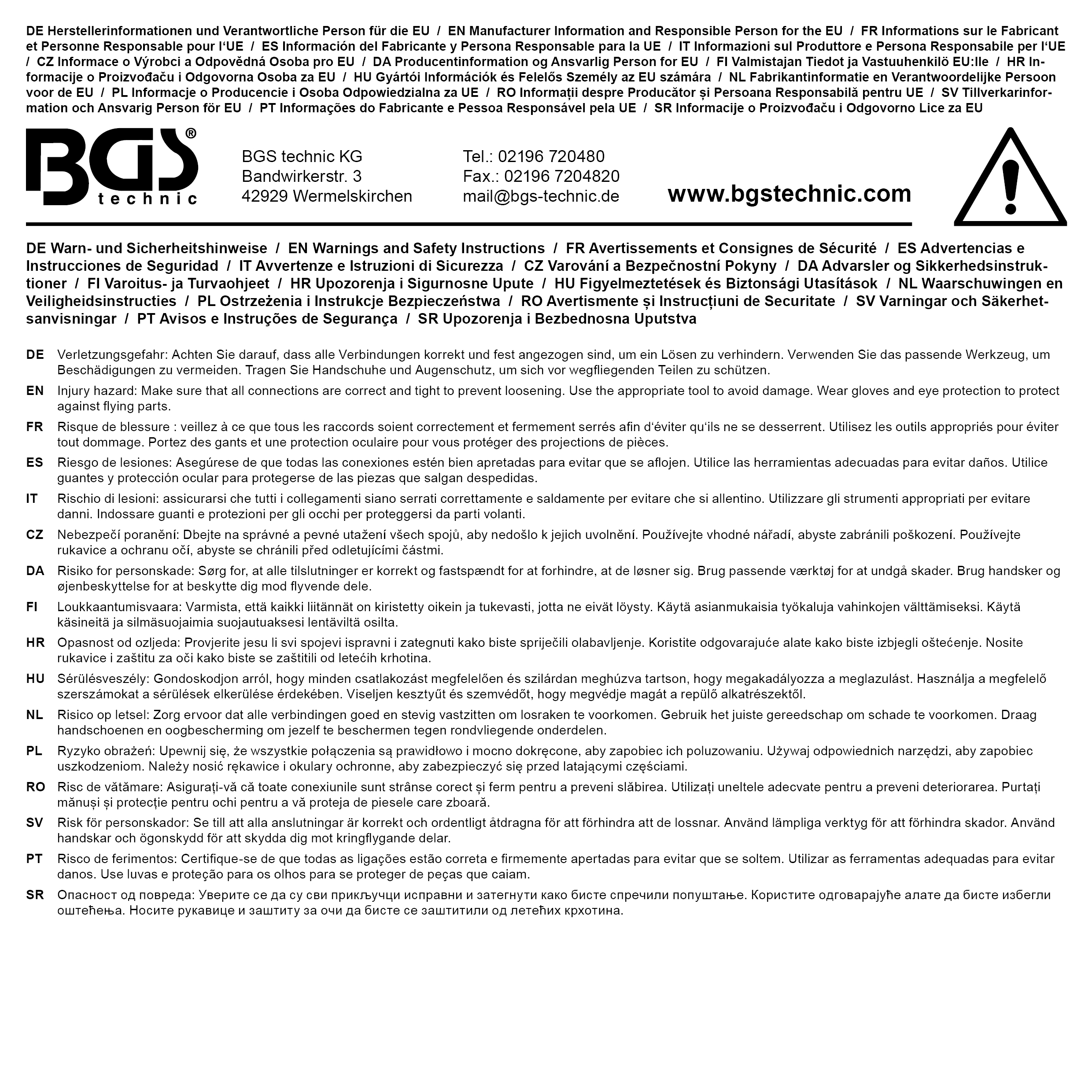 BGS Abstandhalter-Schrauben und Sechskant-Muttern-Sortiment | Nylon | 300-tlg.