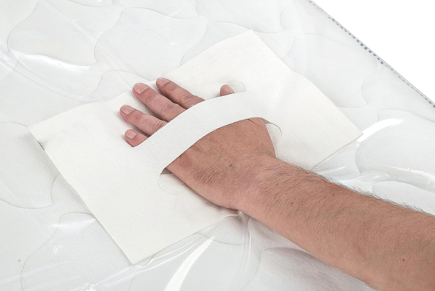 ASK Pack 4 Stück Tragegriffe zum aufkleben auf Matratzenhüllen, Komfortables tragen Einer eingepackten Matratze, extrem stark haftend (bis 100kg pro G