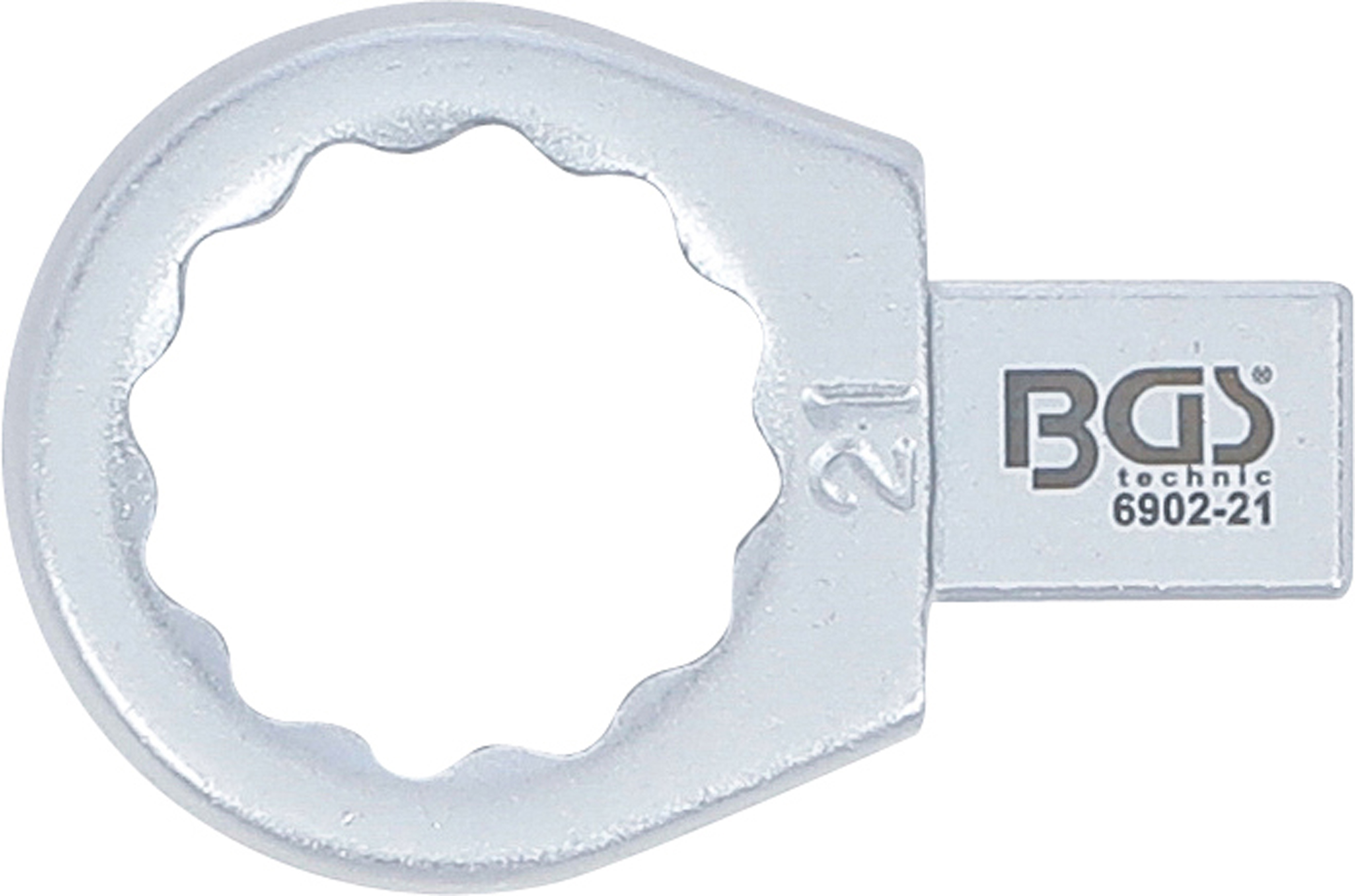 BGS Einsteck-Ringschlüssel | 21 mm | Aufnahme 9 x 12 mm BGS Einsteck-Ringschlüssel | 21 mm | Aufnahme 9 x 12 mm