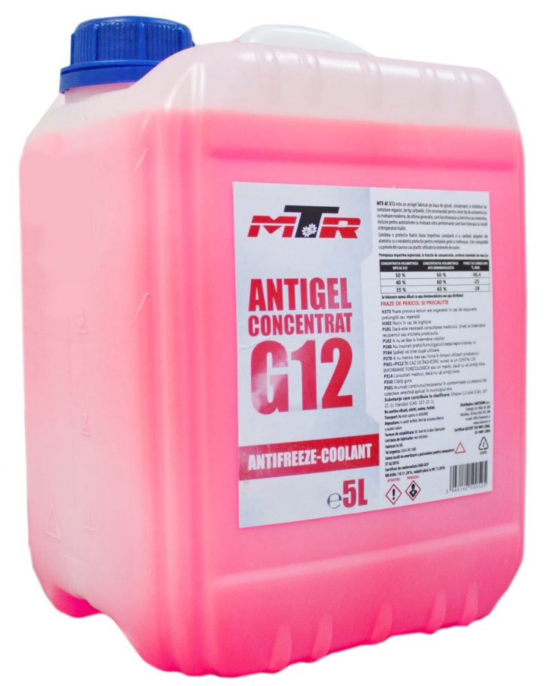 MTR Kühlerfrostschutz Antifreeze Coolant G12 Rosa Konzentrat 5 Liter