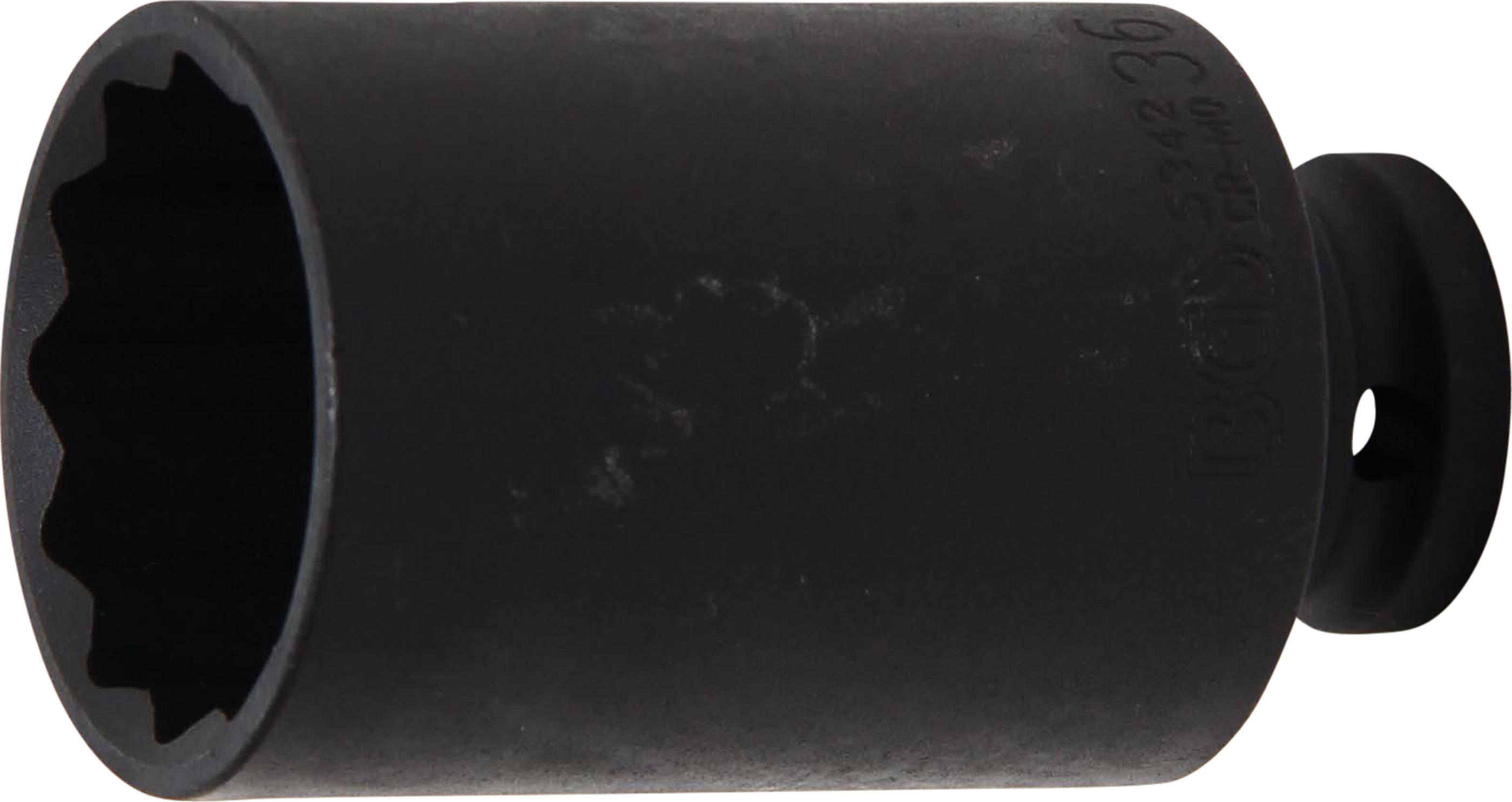 BGS Kraft-Steckschlüssel-Einsatz Zwölfkant, tief | Antrieb Innenvierkant 12,5 mm (1/2") | SW 36 mm