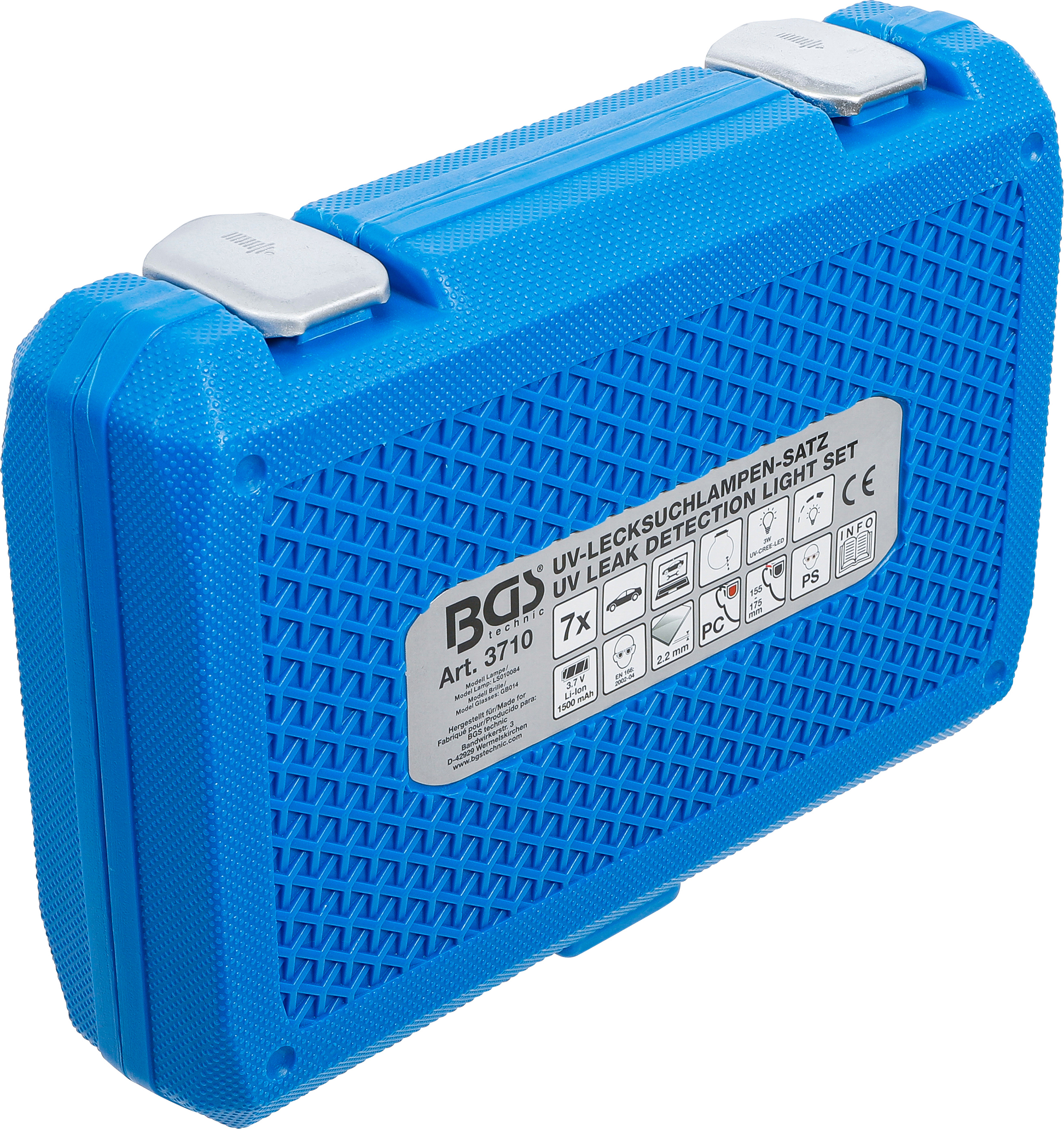 BGS UV-Lecksuch-Taschenlampen-Satz mit Zubehör | für Klimaanlagen
