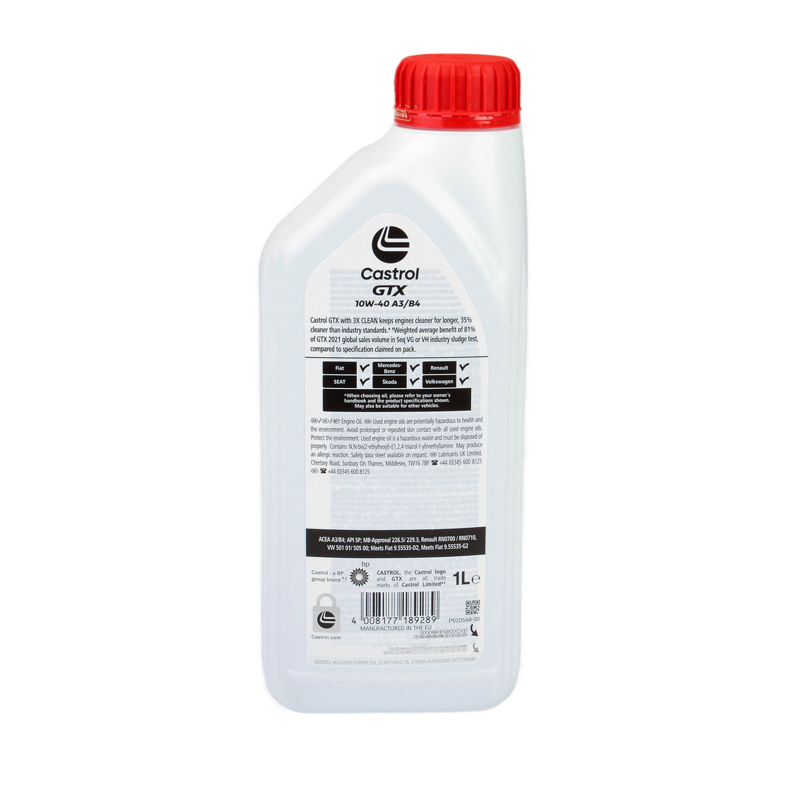 10W-40 Castrol GTX Ultraclean 1 Liter