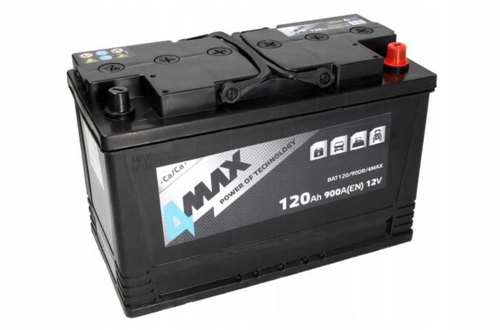 Starterbatterie 4MAX Autobatterie 12V 120Ah 950A