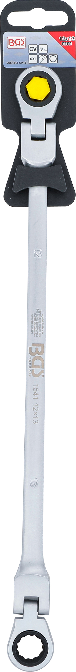 BGS Doppel-Ratschen-Gelenkschlüssel | SW 12 x 13 mm