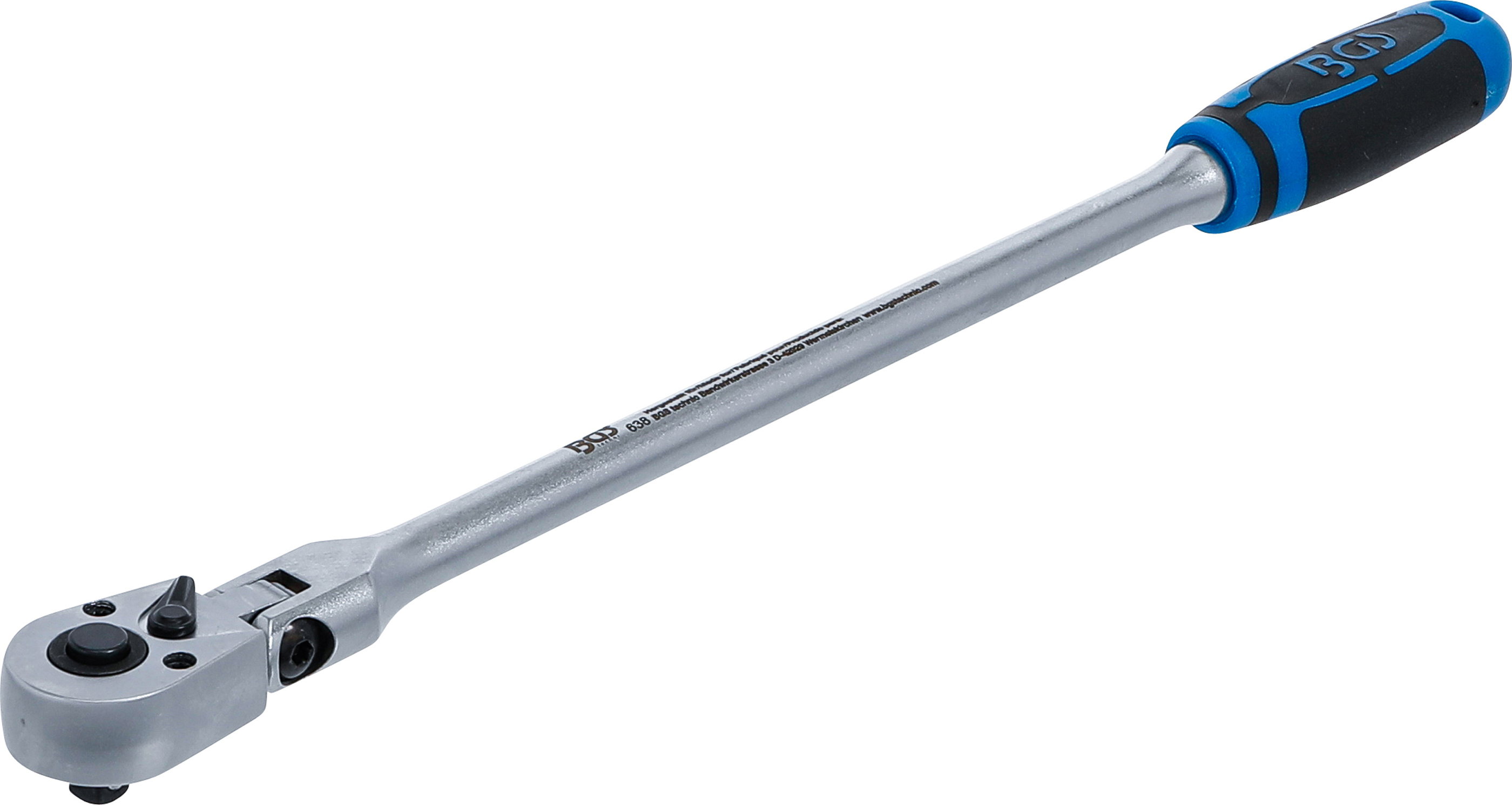BGS Gelenkknarre, arretierbar | extra lang | Abtrieb Außenvierkant 6,3 mm (1/4") | 304 mm