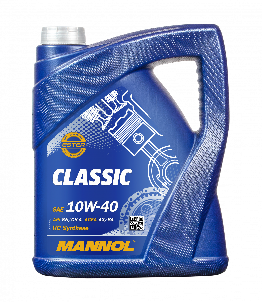 10W-40 Mannol 7501 Classic Motoröl 5 Liter