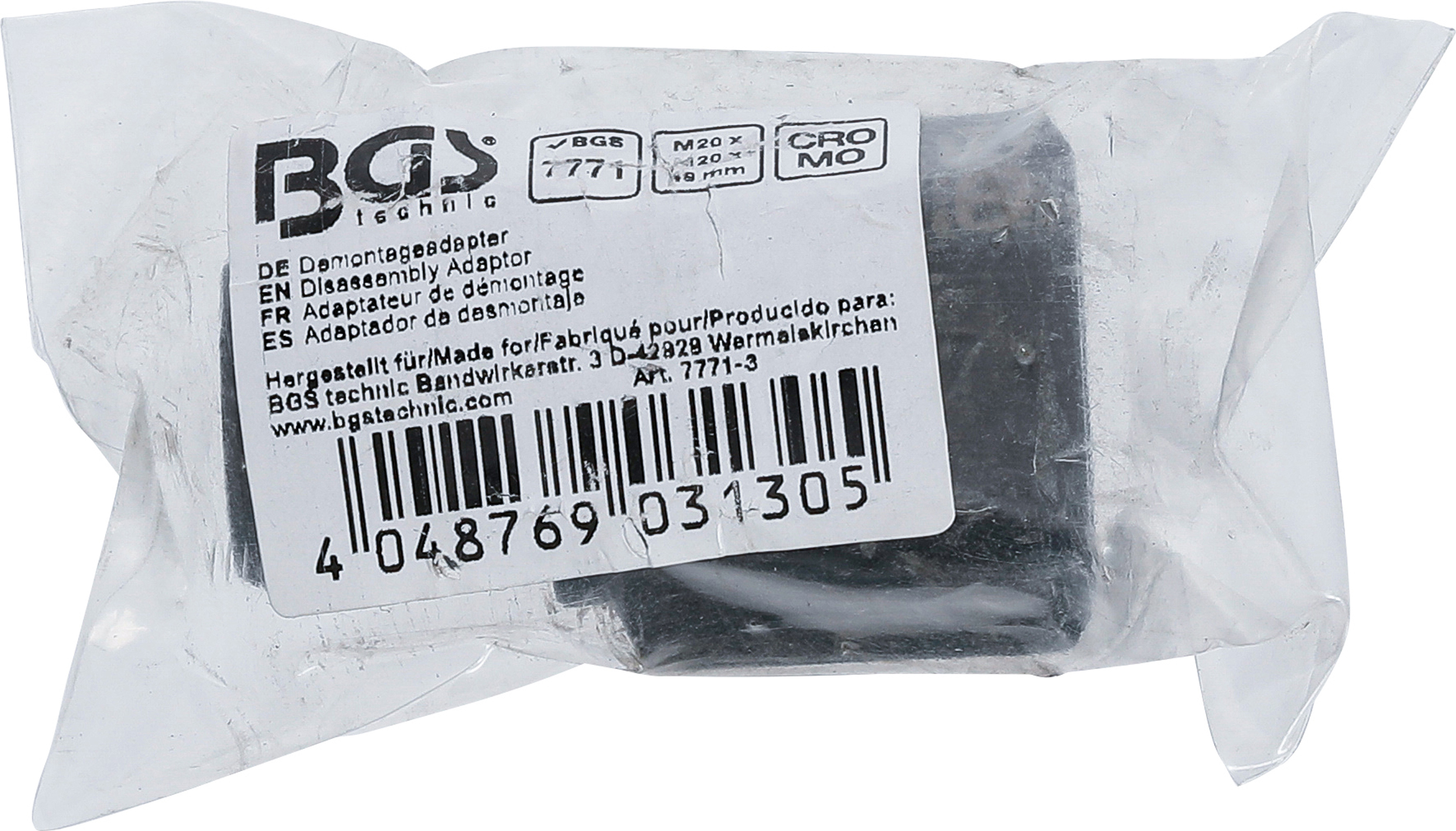 BGS Demontageadapter aus Art. 7771 | M20 x M20 x 49 mm