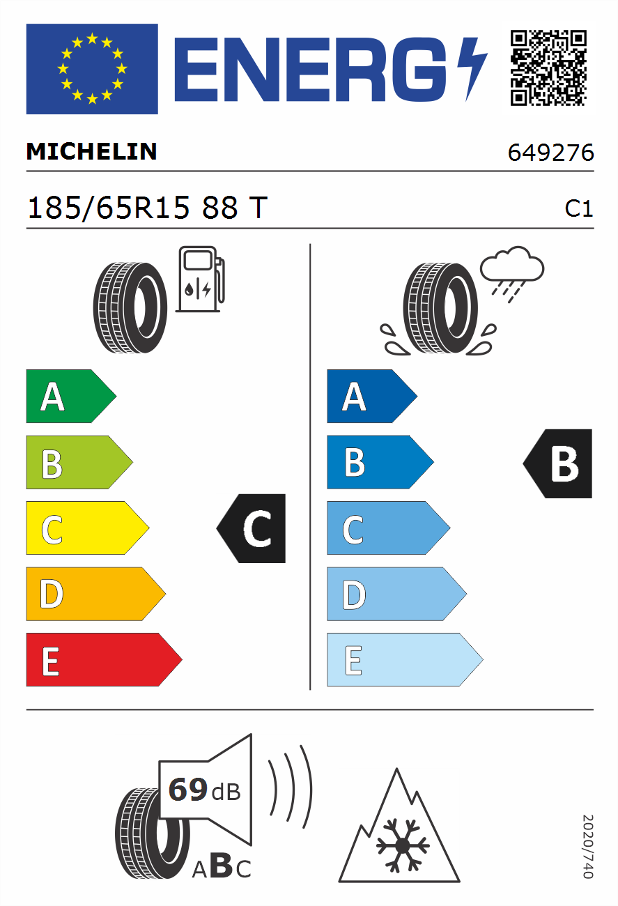 185/65R15 88T Michelin Alpin 6 Winterreifen