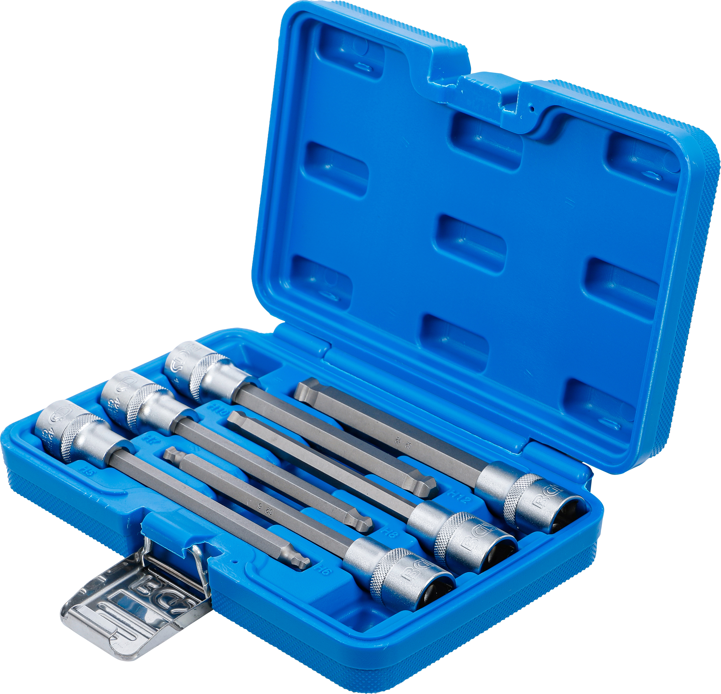 BGS Bit-Einsatz-Satz | Antrieb Innenvierkant 12,5 mm (1/2") | Innensechskant mit Kugelkopf 5 - 12 mm | 6-tlg.