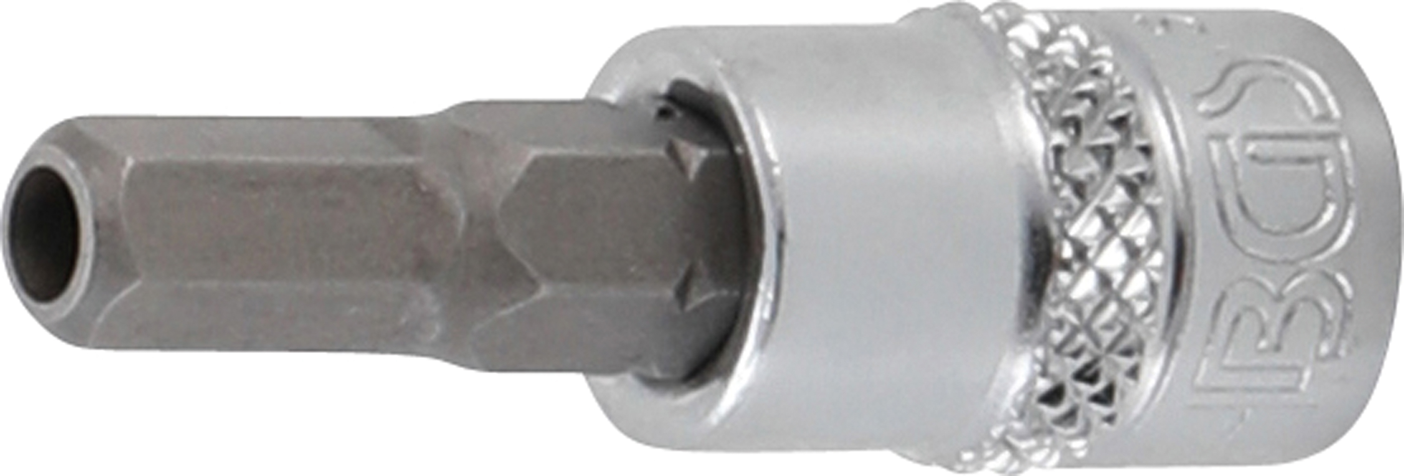 BGS Bit-Einsatz-Satz | Antrieb Innenvierkant 6,3 mm (1/4") | Innensechskant mit Bohrung 2 - 7 mm | 8-tlg.