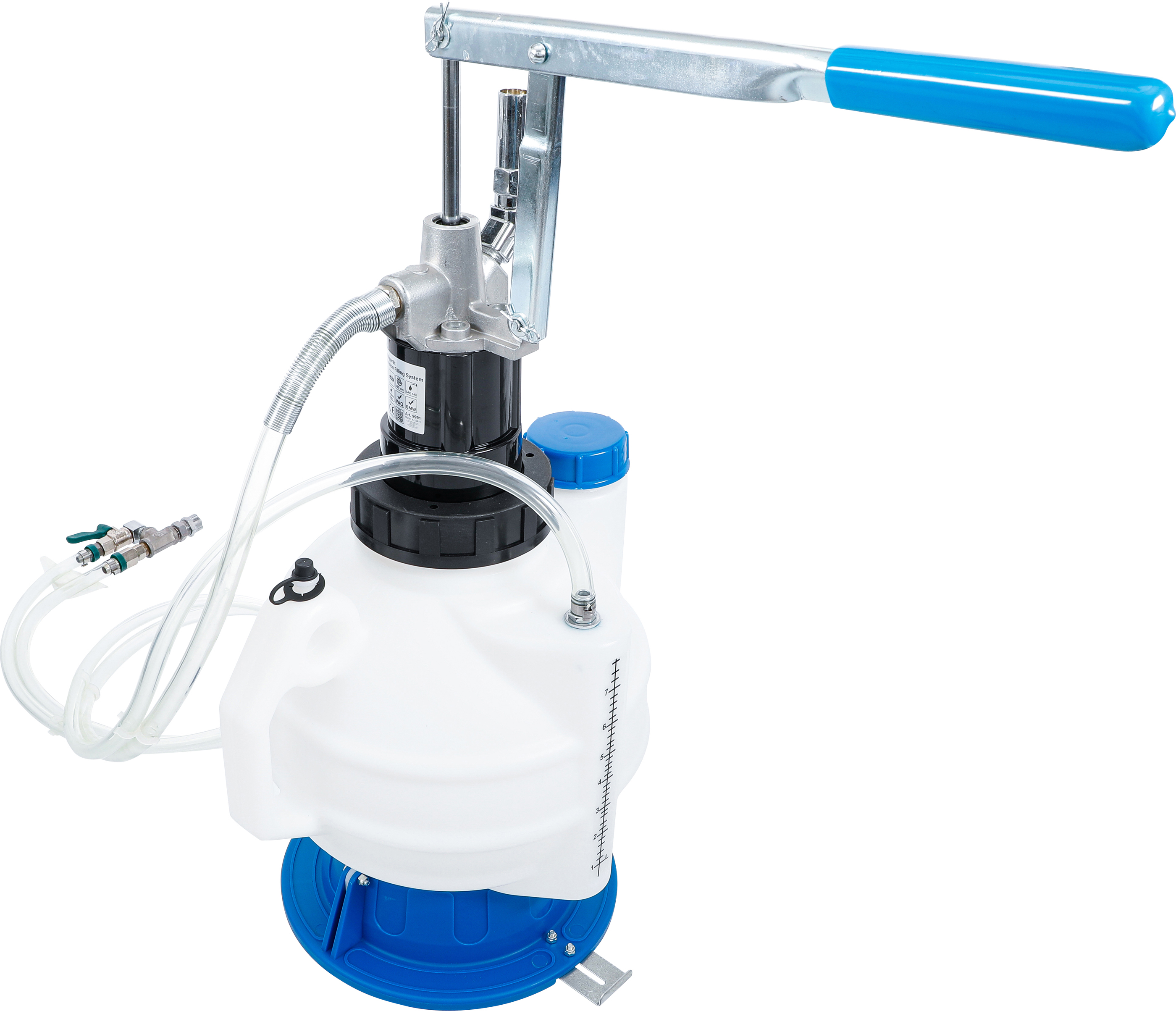 BGS Getriebeöl-Befüllgerät mit Handpumpe | mit Rücklaufsystem | mit 8 Adaptern | 7 l BGS Getriebeöl-Befüllgerät mit Handpumpe | mit Rücklaufsystem | mit 8 Adaptern | 7 l