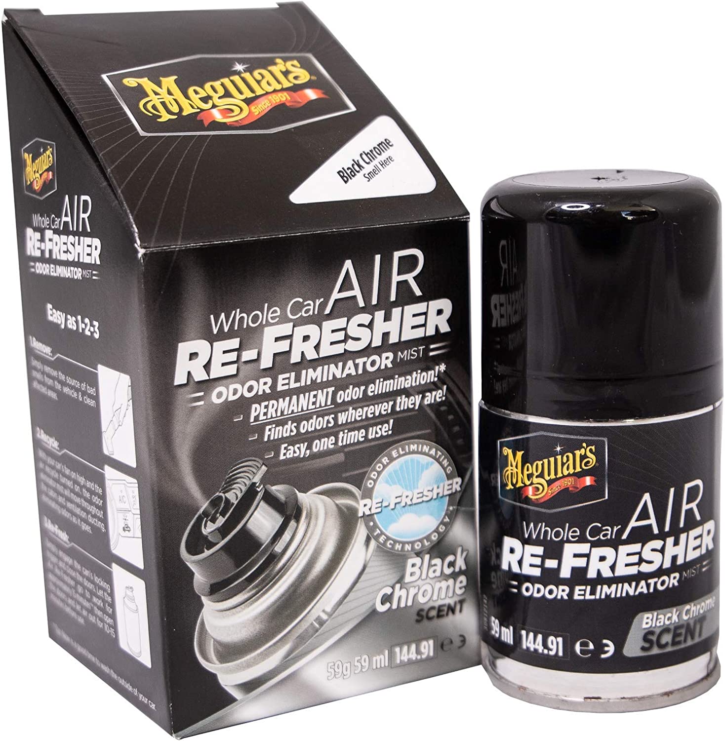 Meguiars Air Re-Fresher Black Chrome Lufterfrischer 59 ml