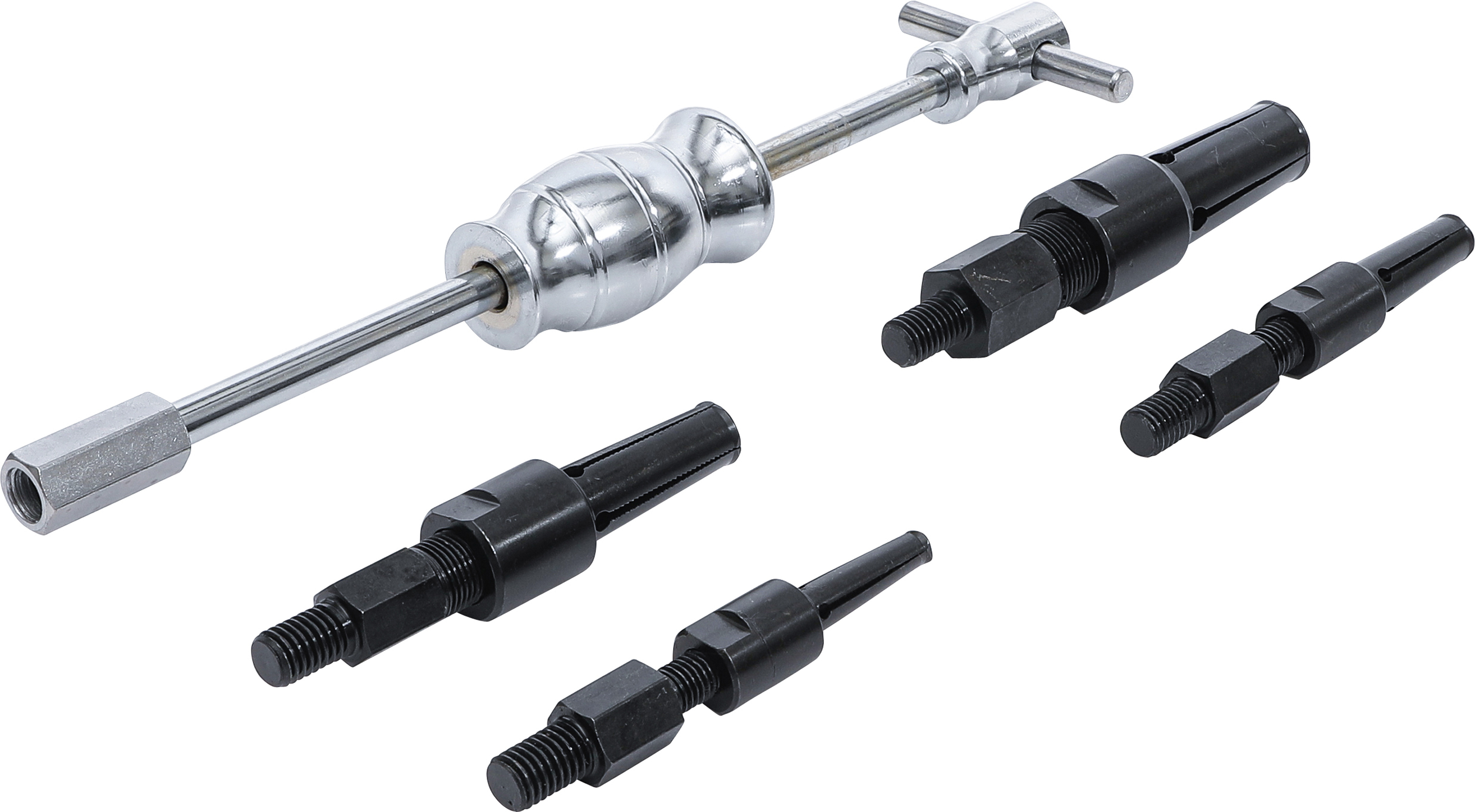 BGS Grundloch-Innenlager-Abzieher-Satz mit Gleithammer | 5-tlg.