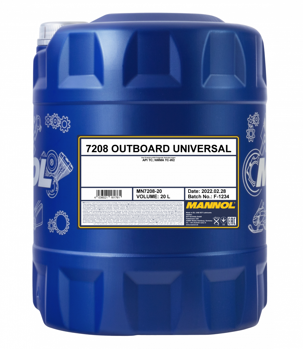 Mannol 2-Takt 7208 Outboard Universal Motoröl 20 Liter