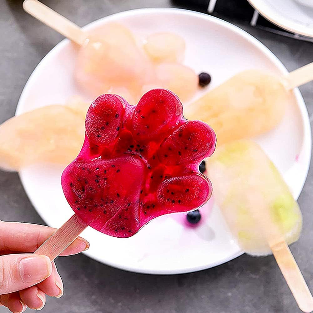 Eisformen Silikon, 3 Stück Popsicle Formen Set Eisformen Silikon-Form Starter Ice Pop Molds Wiederverwendbare Stiel Formen Handgefertigte DIY-Eisforme