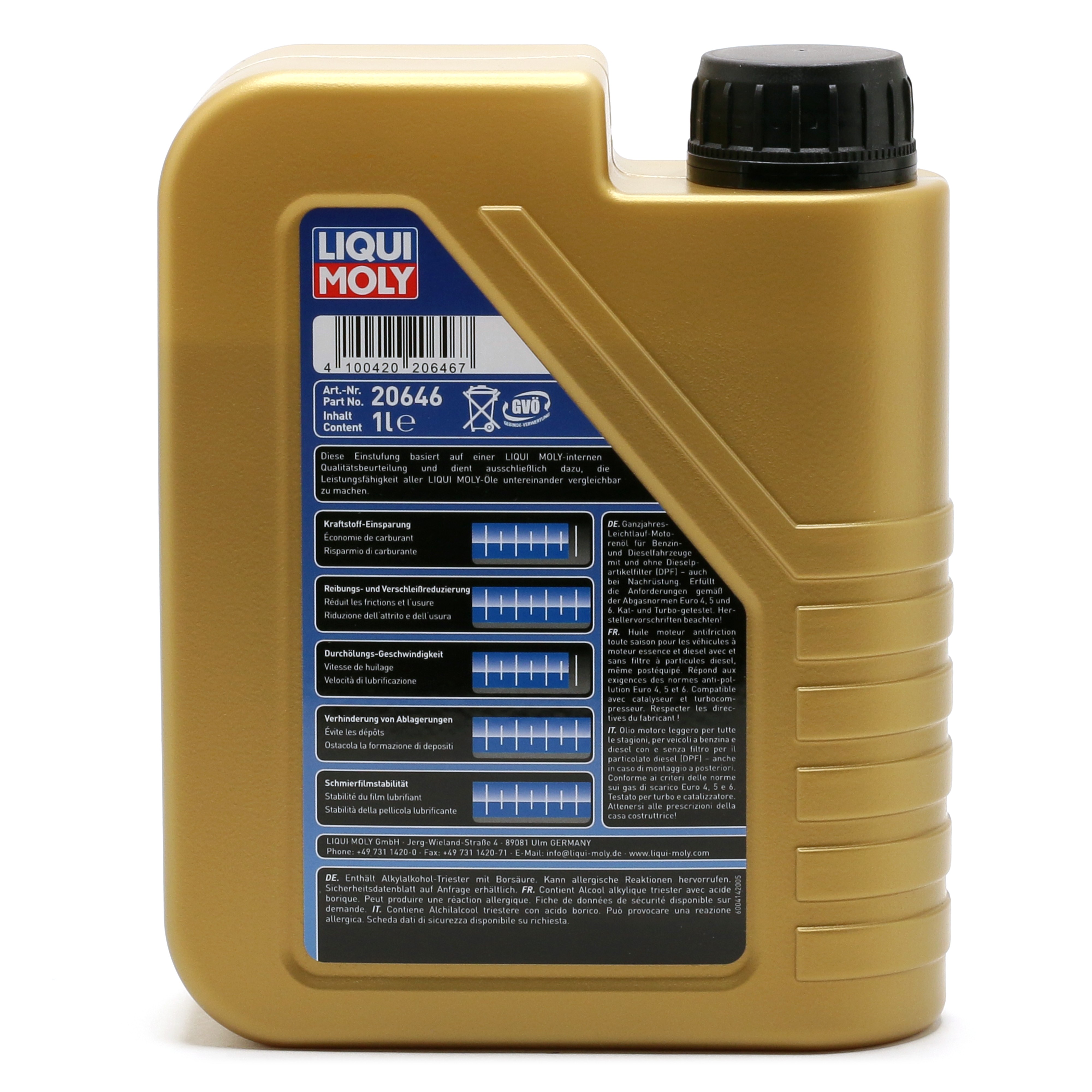 5W-30 Liqui Moly 20820 Longlife III Motoröl 1 Liter