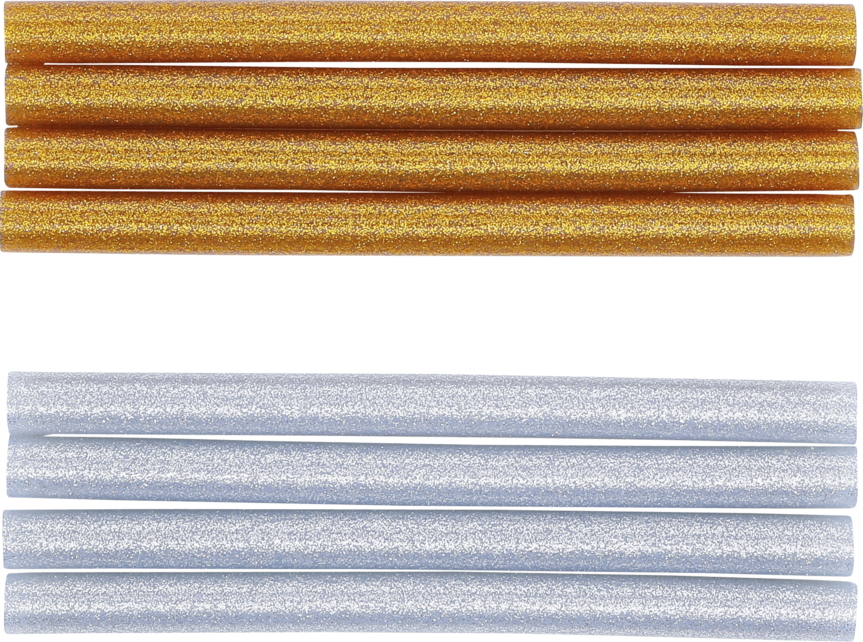 BGS Heißklebe-Patronen | gold-/silber-metallic | Ø 11 mm, 150 mm | 8-tlg.