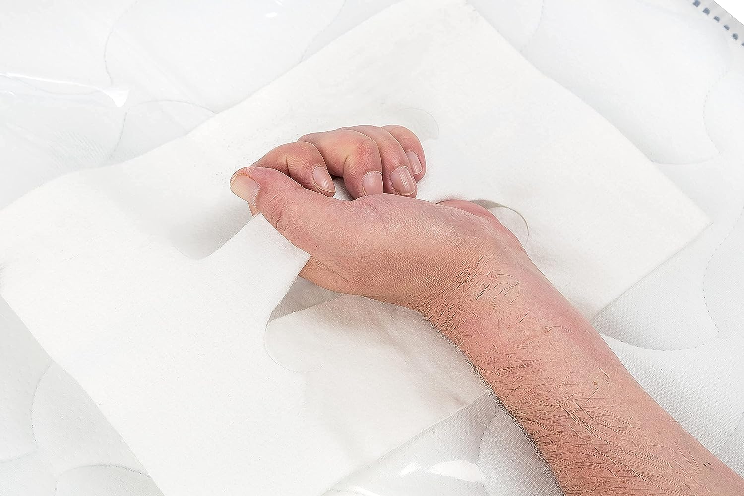 ASK Pack 4 Stück Tragegriffe zum aufkleben auf Matratzenhüllen, Komfortables tragen Einer eingepackten Matratze, extrem stark haftend (bis 100kg pro G