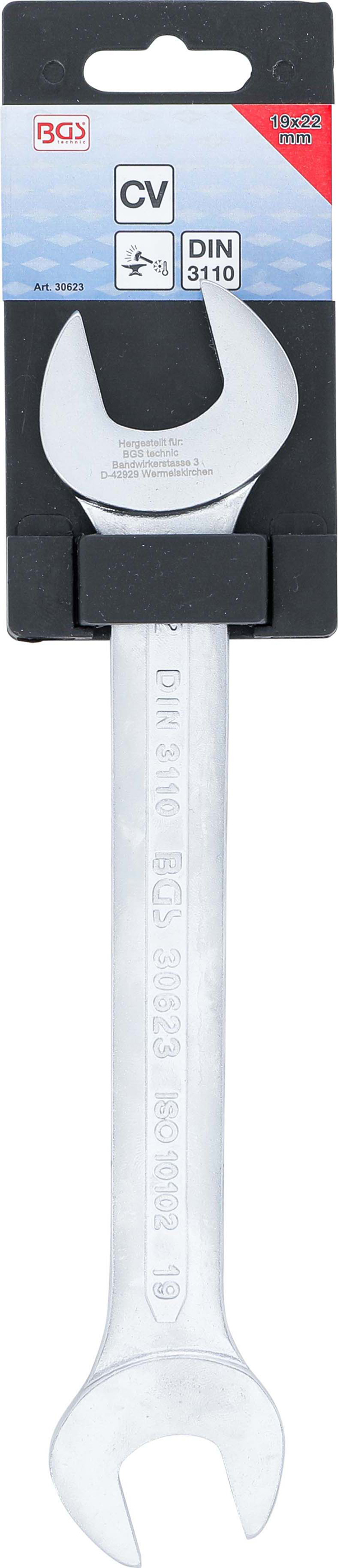 BGS Doppel-Maulschlüssel | SW 19 x 22 mm BGS Doppel-Maulschlüssel | SW 19 x 22 mm