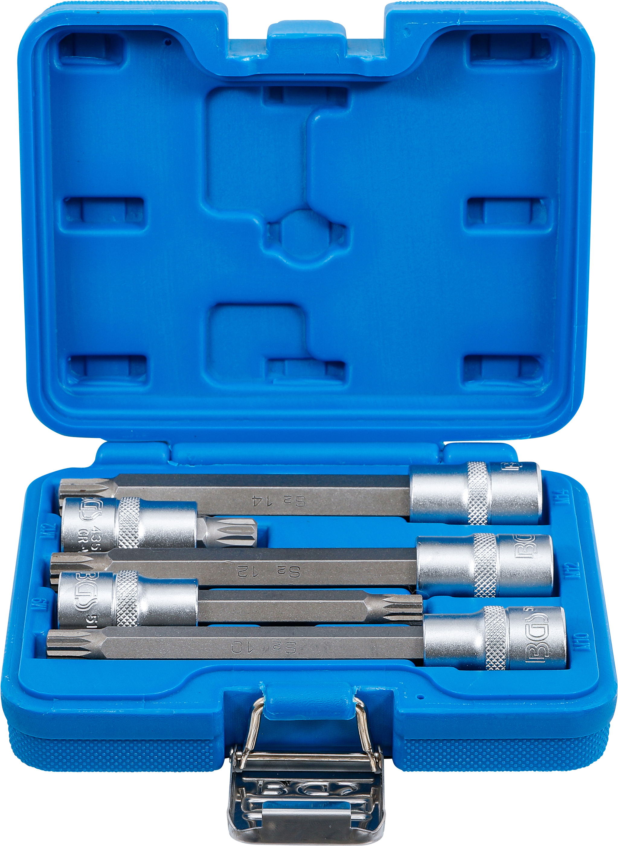 BGS Bit-Einsatz-Satz | Antrieb Innenvierkant 12,5 mm (1/2") | Innenvielzahn (für XZN) | 5-tlg.