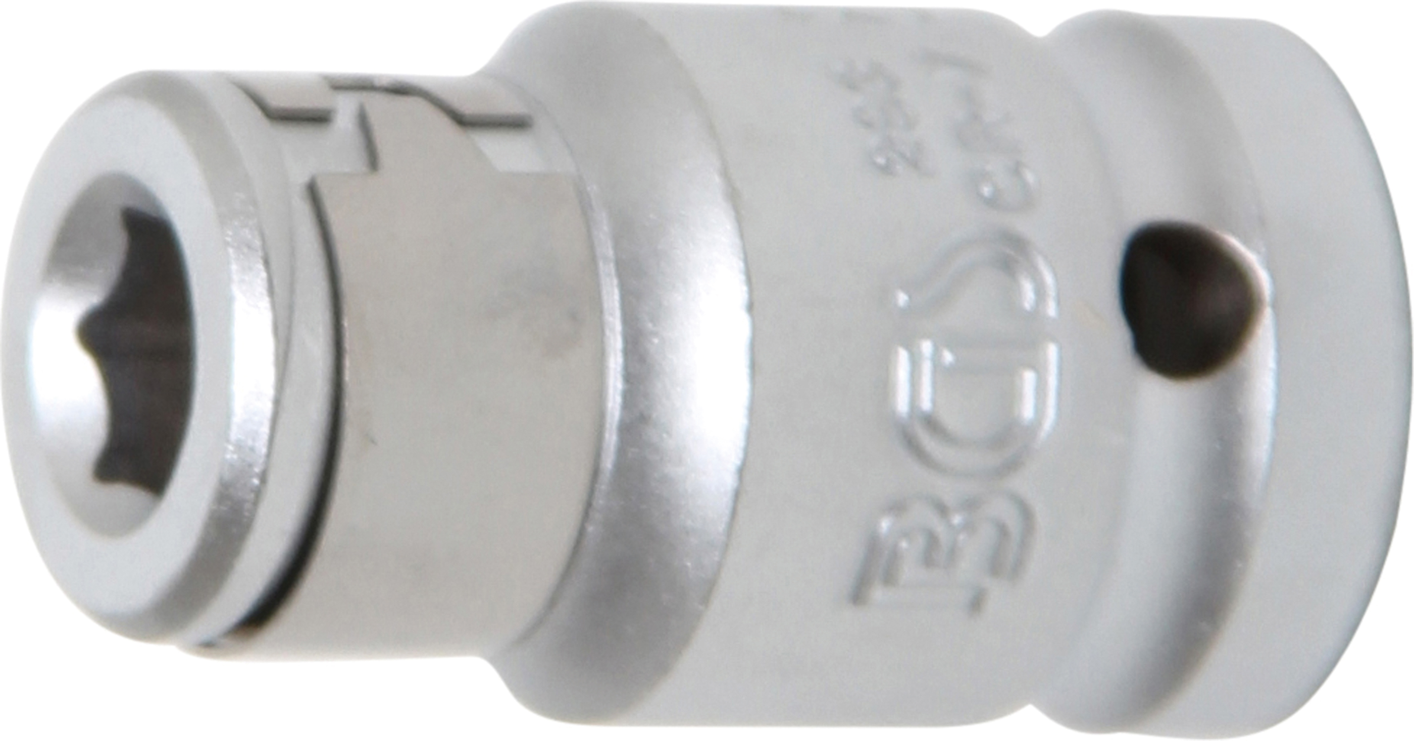 BGS Bit-Adapter mit Haltekugel | Innenvierkant 12,5 mm (1/2") | Innensechskant 8 mm (5/16")