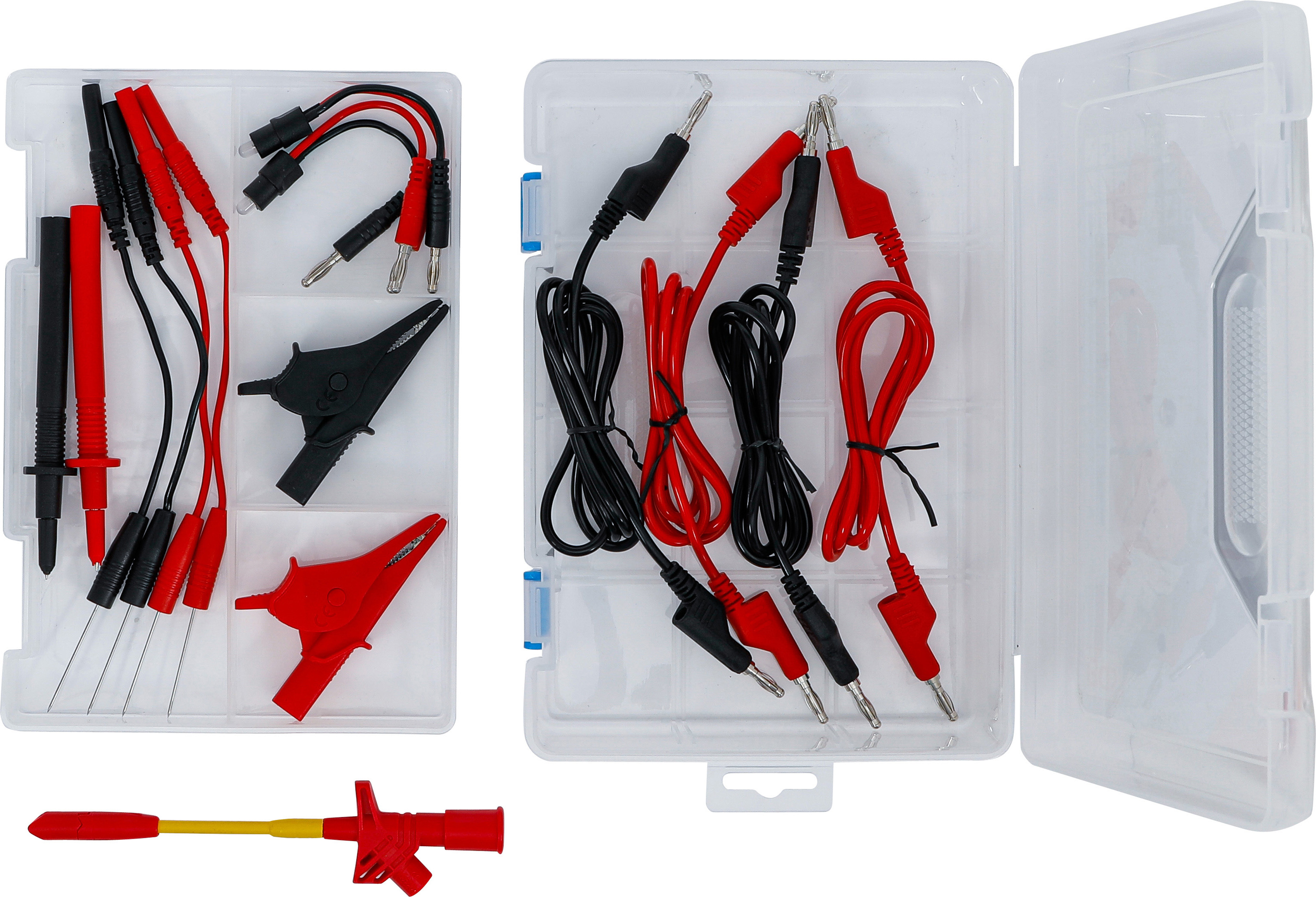 BGS Messkabel- und Prüfspitzen-Zubehör-Sortiment | für Multimeter | 15-tlg.