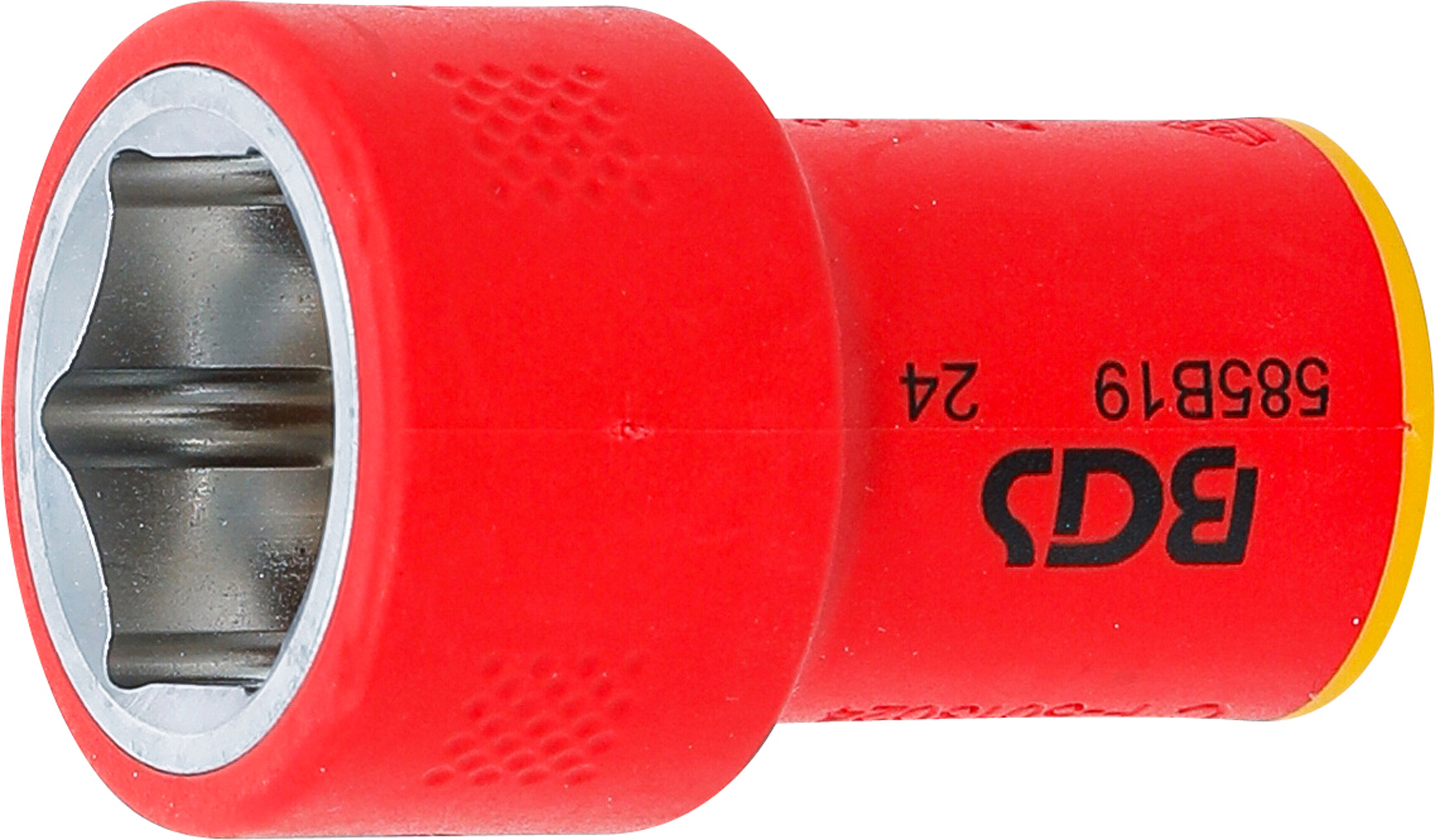 BGS VDE-Steckschlüssel-Einsatz Sechskant | Antrieb Innenvierkant 10 mm (3/8") | SW 19 mm
