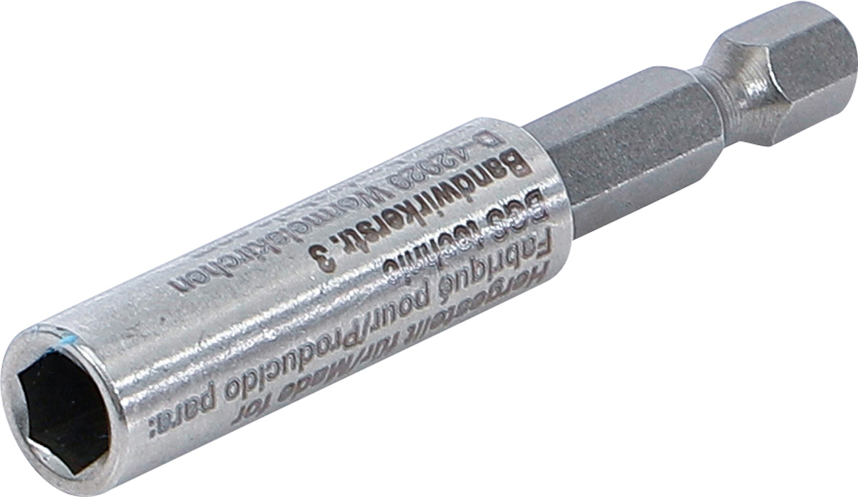 BGS Magnetischer Bithalter, extra stark | Abtrieb Außensechskant 6,3 mm (1/4") | 60 mm