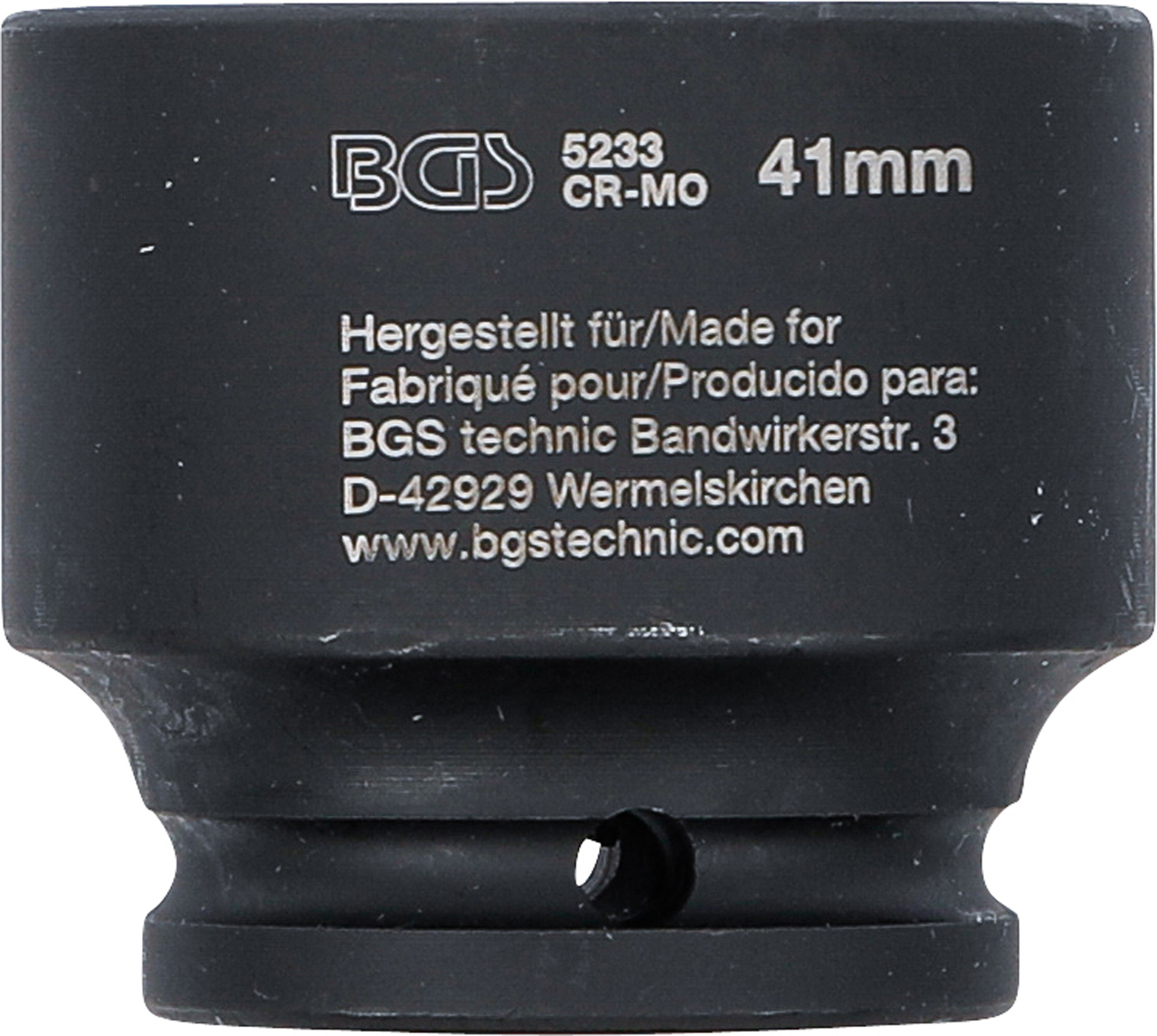 BGS Kraft-Steckschlüssel-Einsatz Sechskant | Antrieb Innenvierkant 12,5 mm (1/2") | SW 41 mm BGS Kraft-Steckschlüssel-Einsatz Sechskant | Antrieb Innenvierkant 12,5 mm (1/2") | SW 41 mm