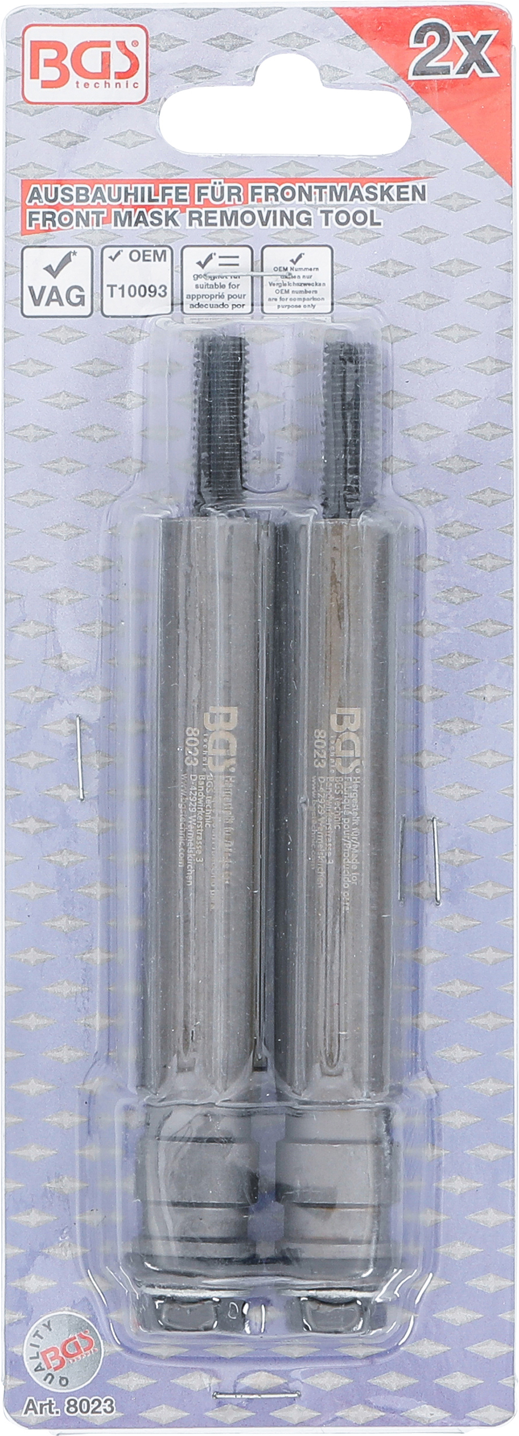 BGS Ausbauhilfe für Frontmasken | für VAG | 2-tlg.