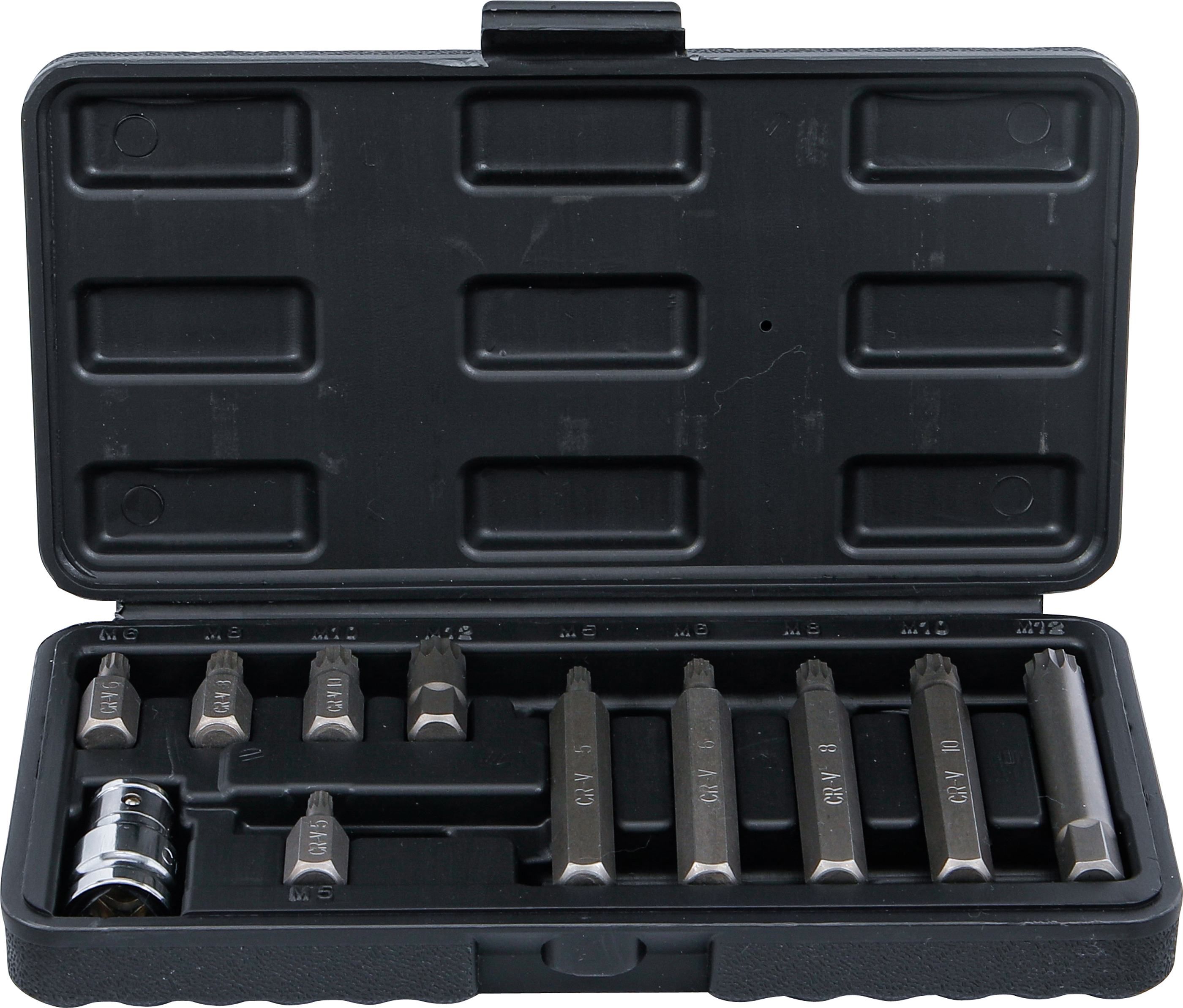 BGS Bit-Satz | Antrieb Außensechskant 10 mm (3/8") | Innenvielzahn (für XZN) | 11-tlg.