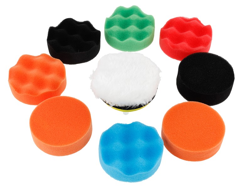 Carmotion Polierschwamm Polierscheiben Set 80mm 10tlg