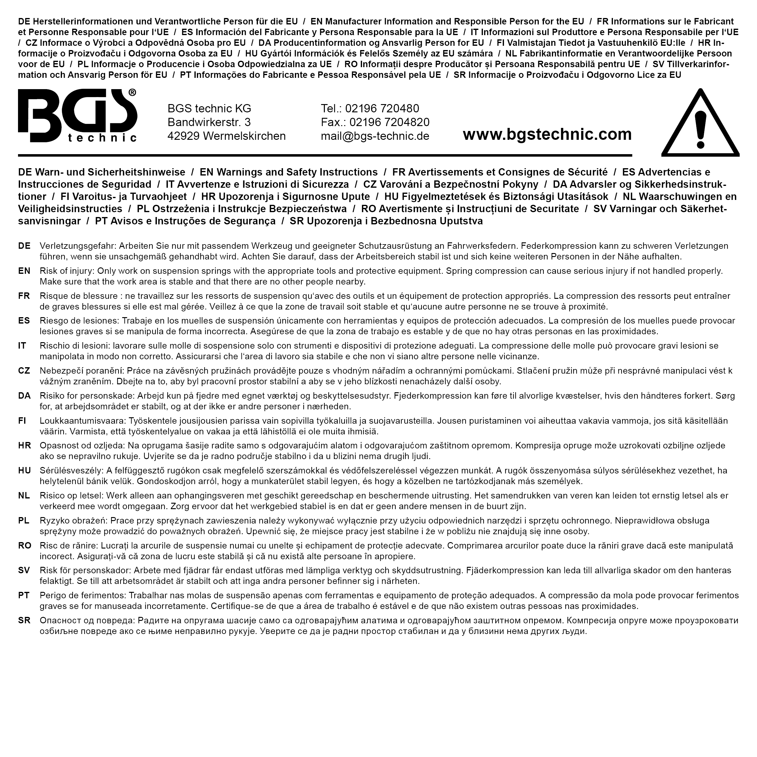 BGS Federhalter für Mercedes-Benz C-Klasse W204 / 205 ab Bj. 2008 | für Art. 1134, 1144