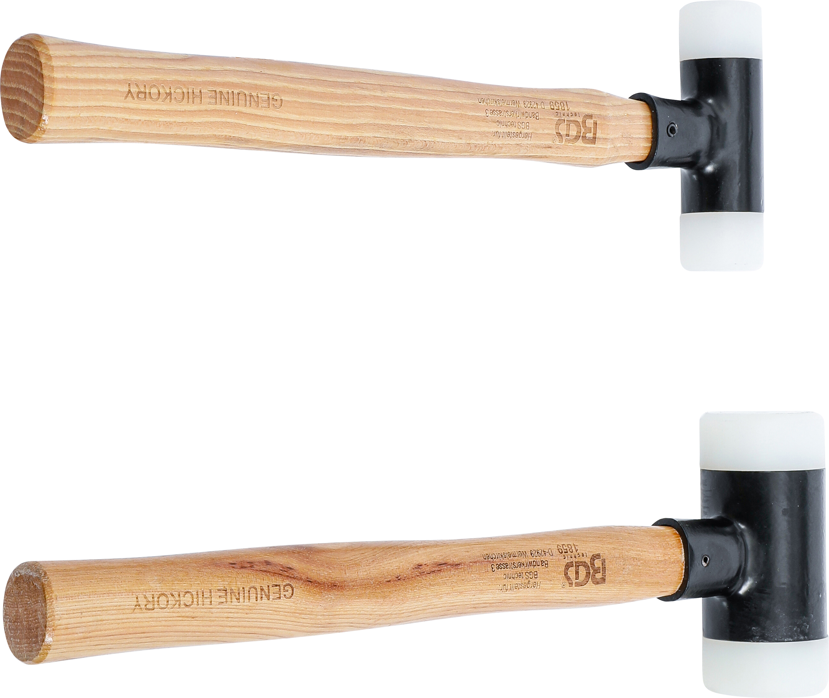 BGS Schonhammer-Satz | Hickory-Stiel | rückschlagfrei | Ø 30 / 45 mm | 300 / 550 g | 2-tlg.