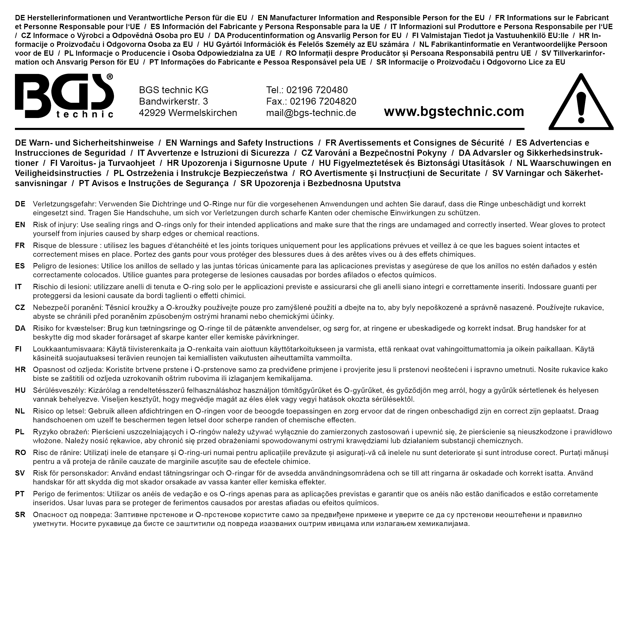 BGS Dichtungs-Sortiment | 50-tlg.