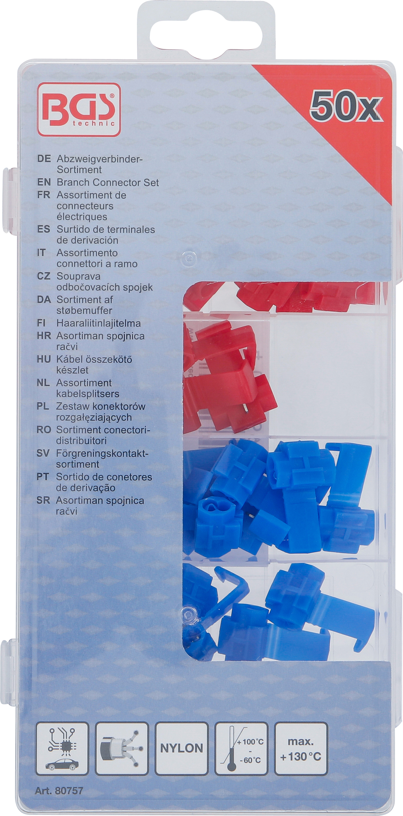 BGS Abzweigverbinder-Sortiment | 50-tlg.
